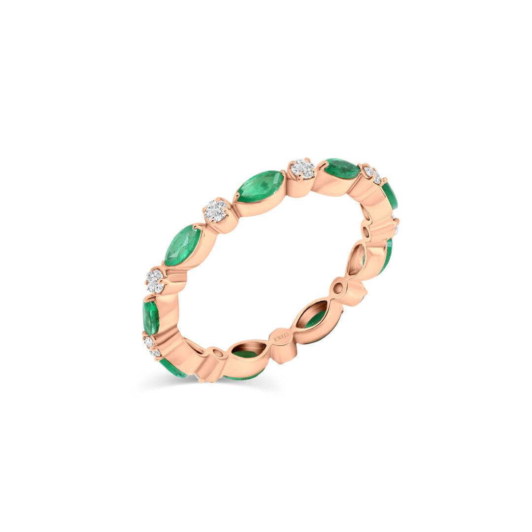 Verdant Glow Eternity Ring
