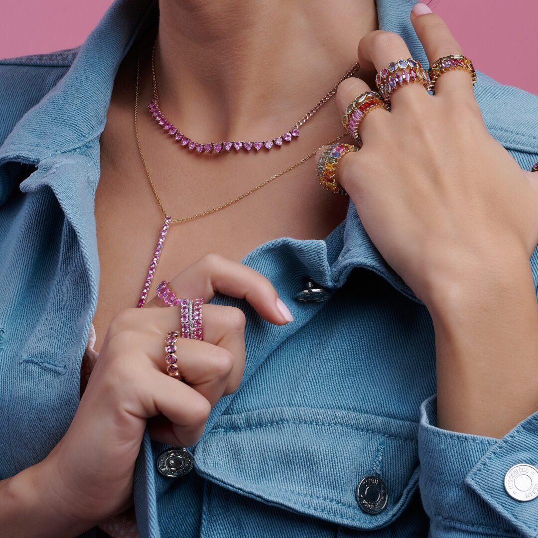Kaleidoscope Sapphire Necklace - Image 3