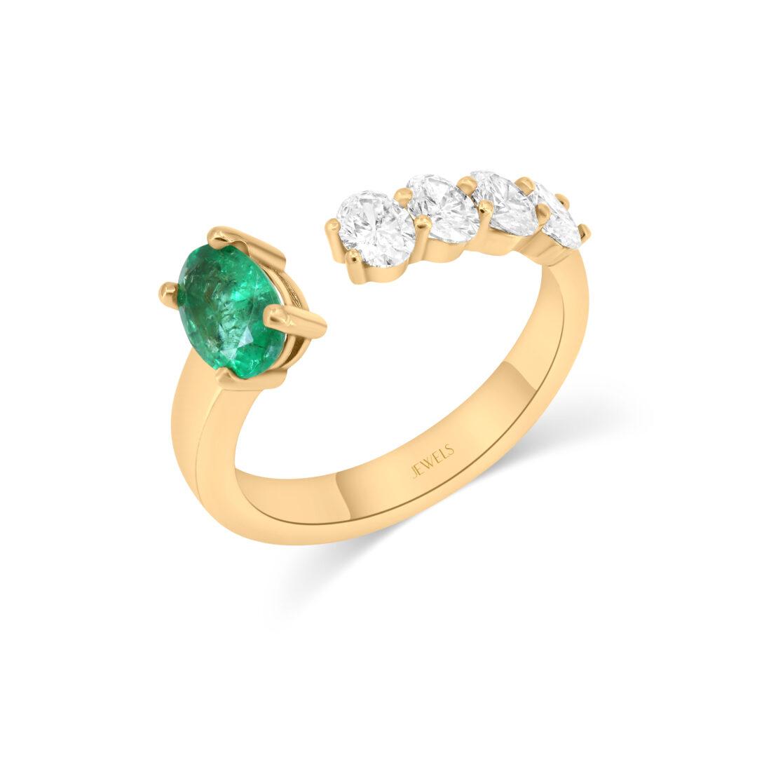Emerald Harmony Ring