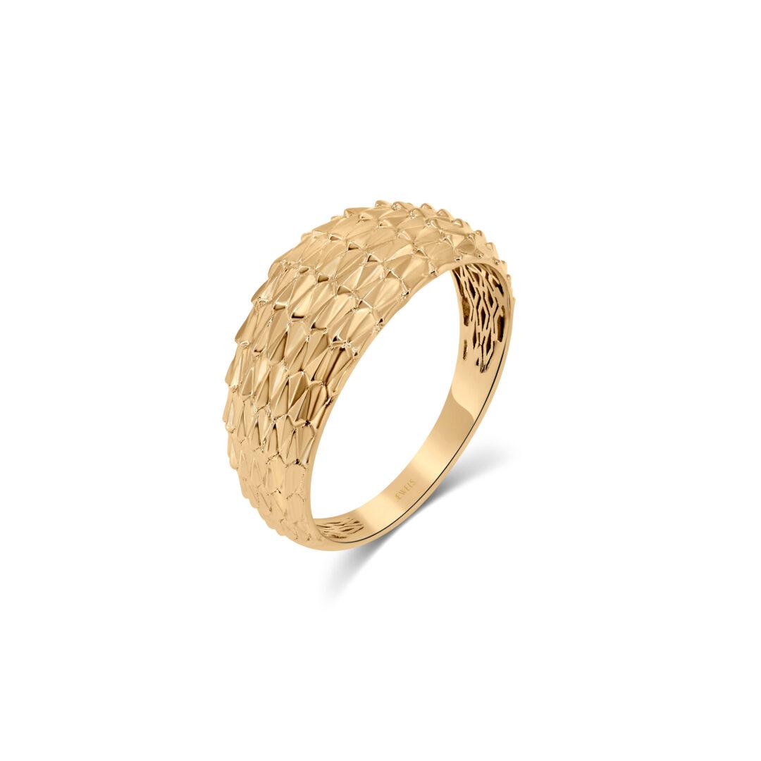 Golden Feather Ring