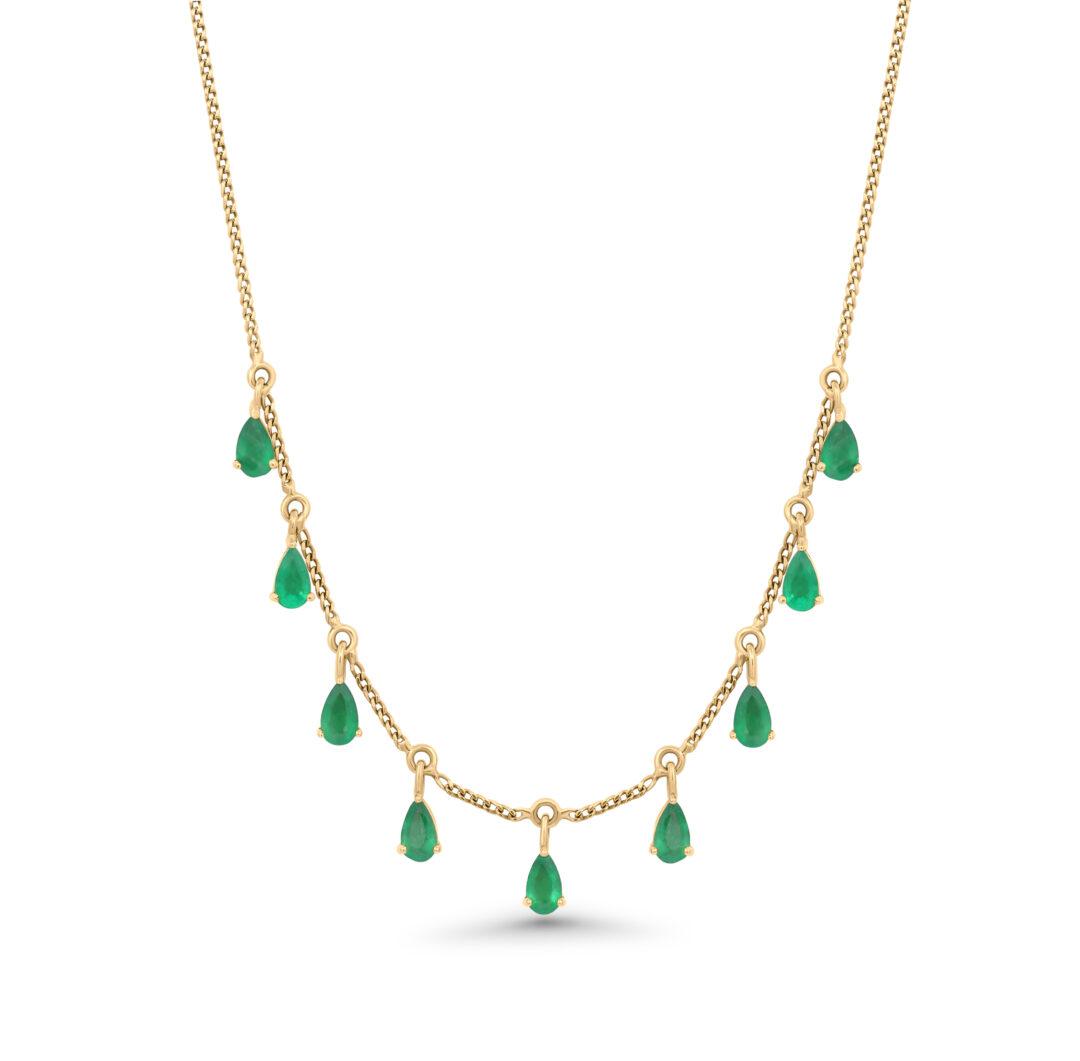 Nature's Embrace Emerald Necklace