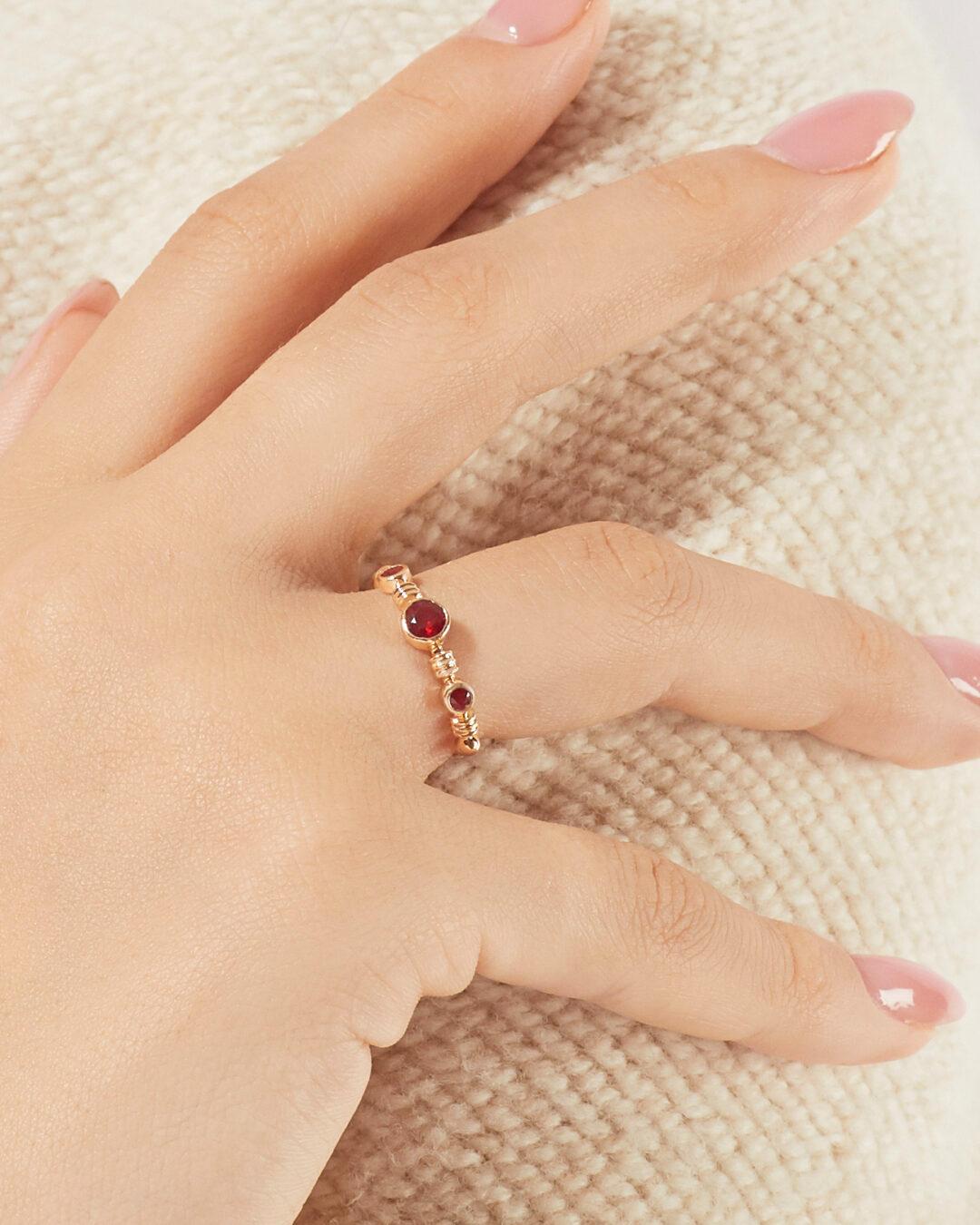 Eye Of Horus Ring (RED RUBY) - Image 2