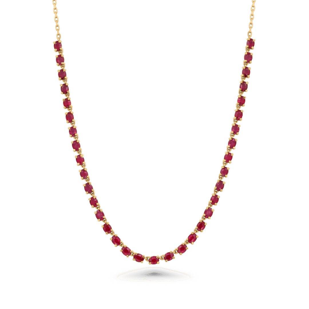 Ruby Eternity Necklace