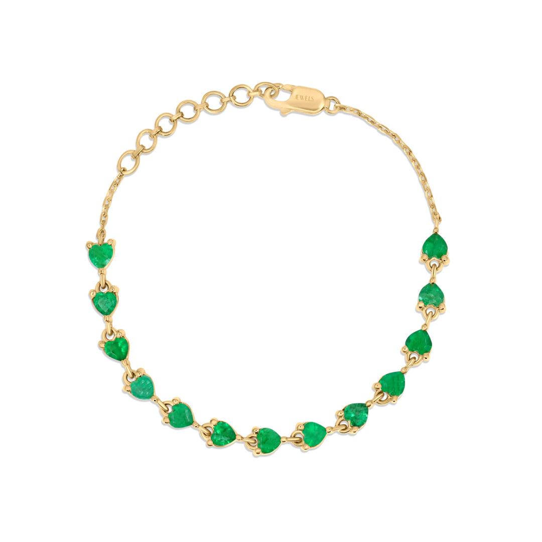 Cupid's Emerald Bracelet