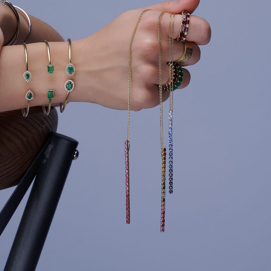 Kaleidoscope Sapphire Necklace - Image 2