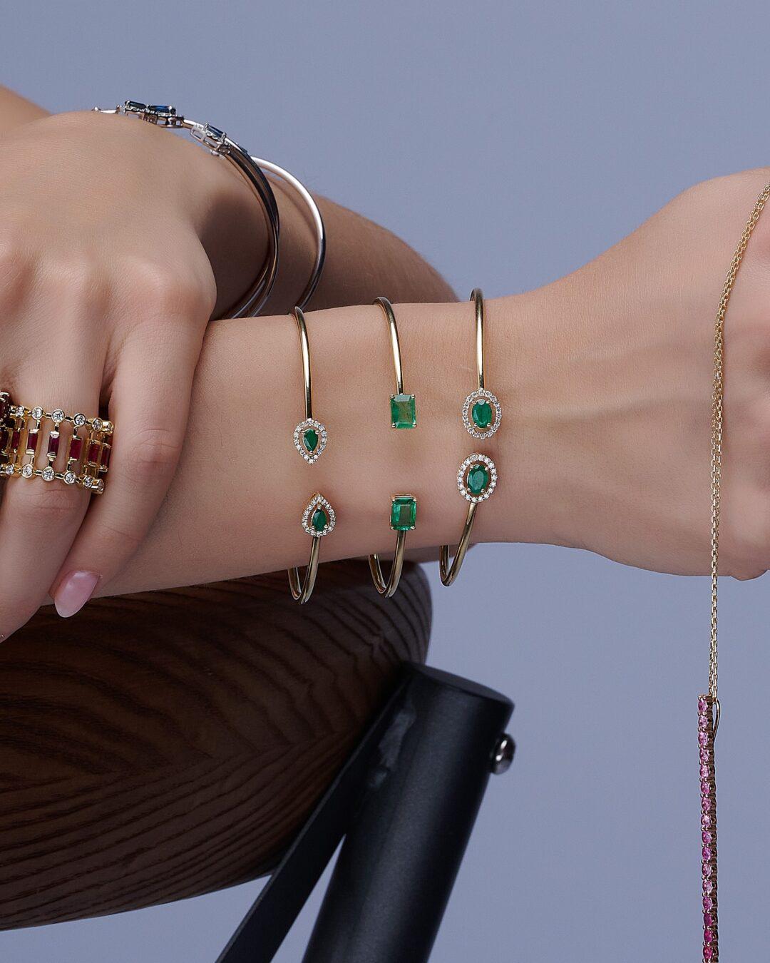 Emerald Dainty Cuff - Image 2