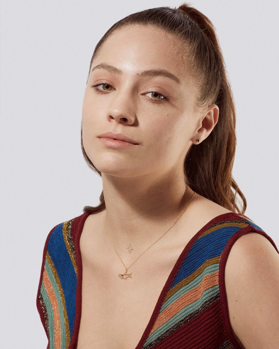⁦Shark Minimal Necklace⁩ - الصورة ⁦3⁩