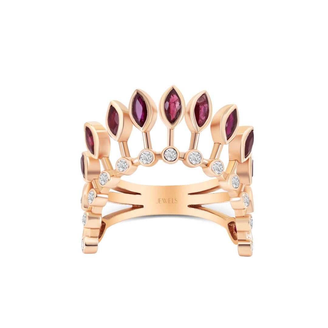 Ruby Crown Ring
