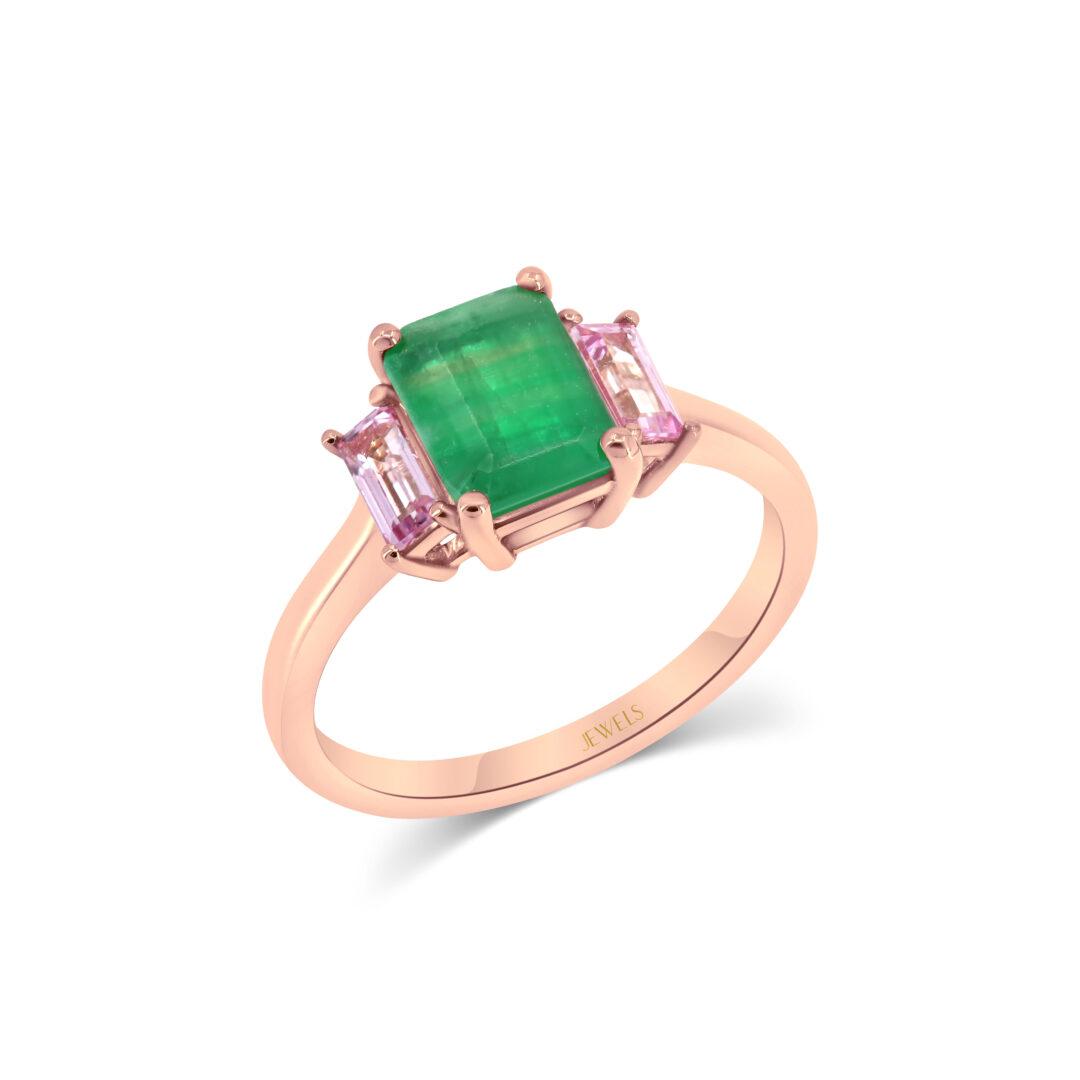 Blossom Emerald Ring
