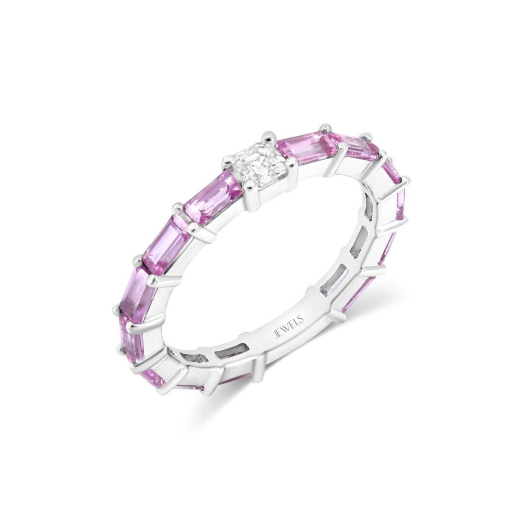 Lavender Glow Eternity Ring