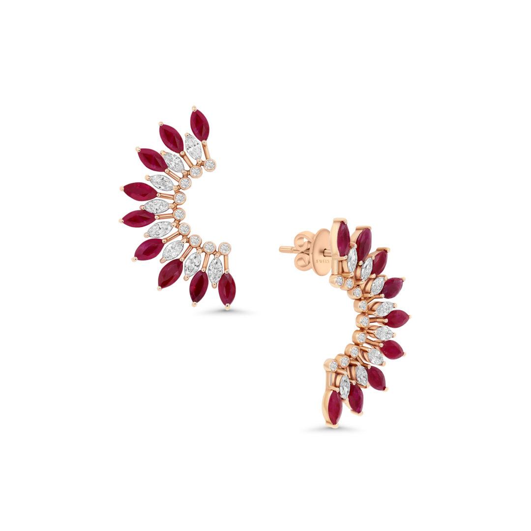 Ruby Radiance Earrings