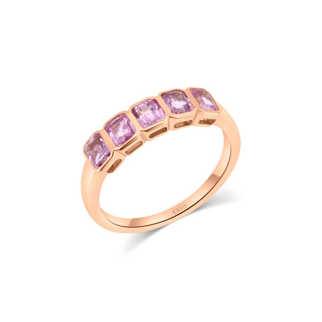 Rosé Radiance Sapphire Ring