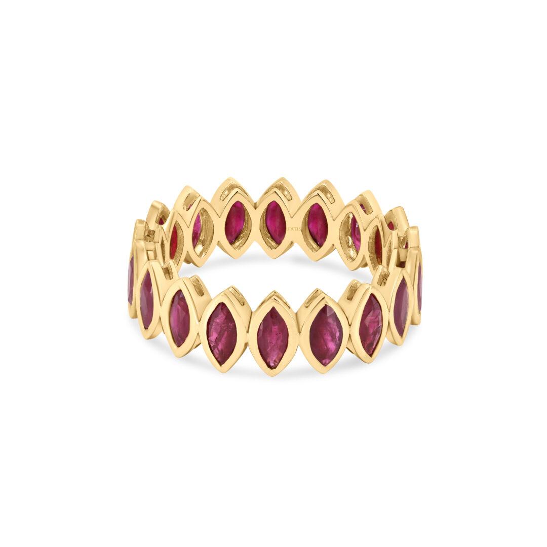 Ruby Marquize Eternity Ring