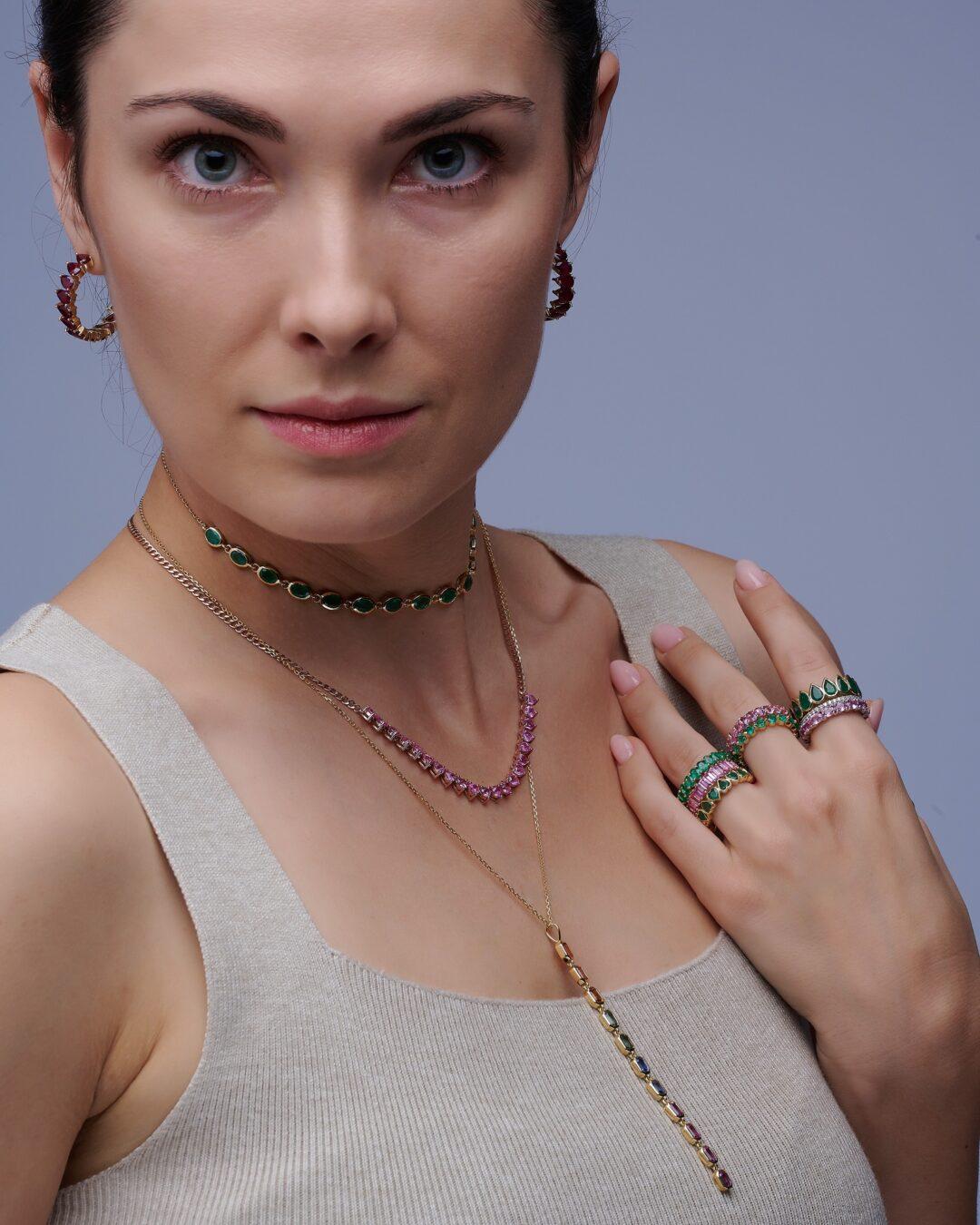 ⁦Pink Serenity Necklace⁩ - الصورة ⁦2⁩