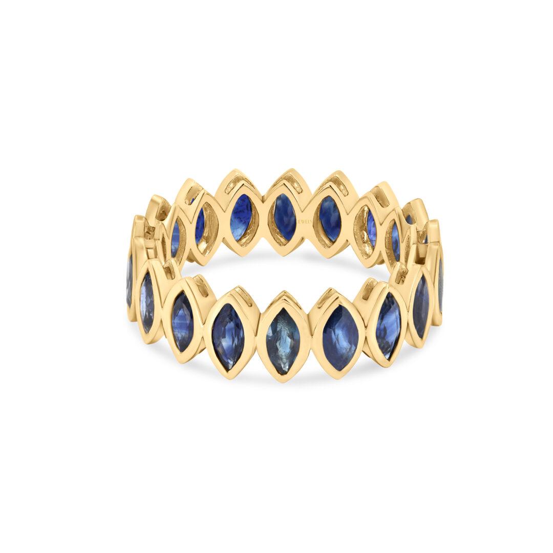 Midnight Marquize Eternity Ring