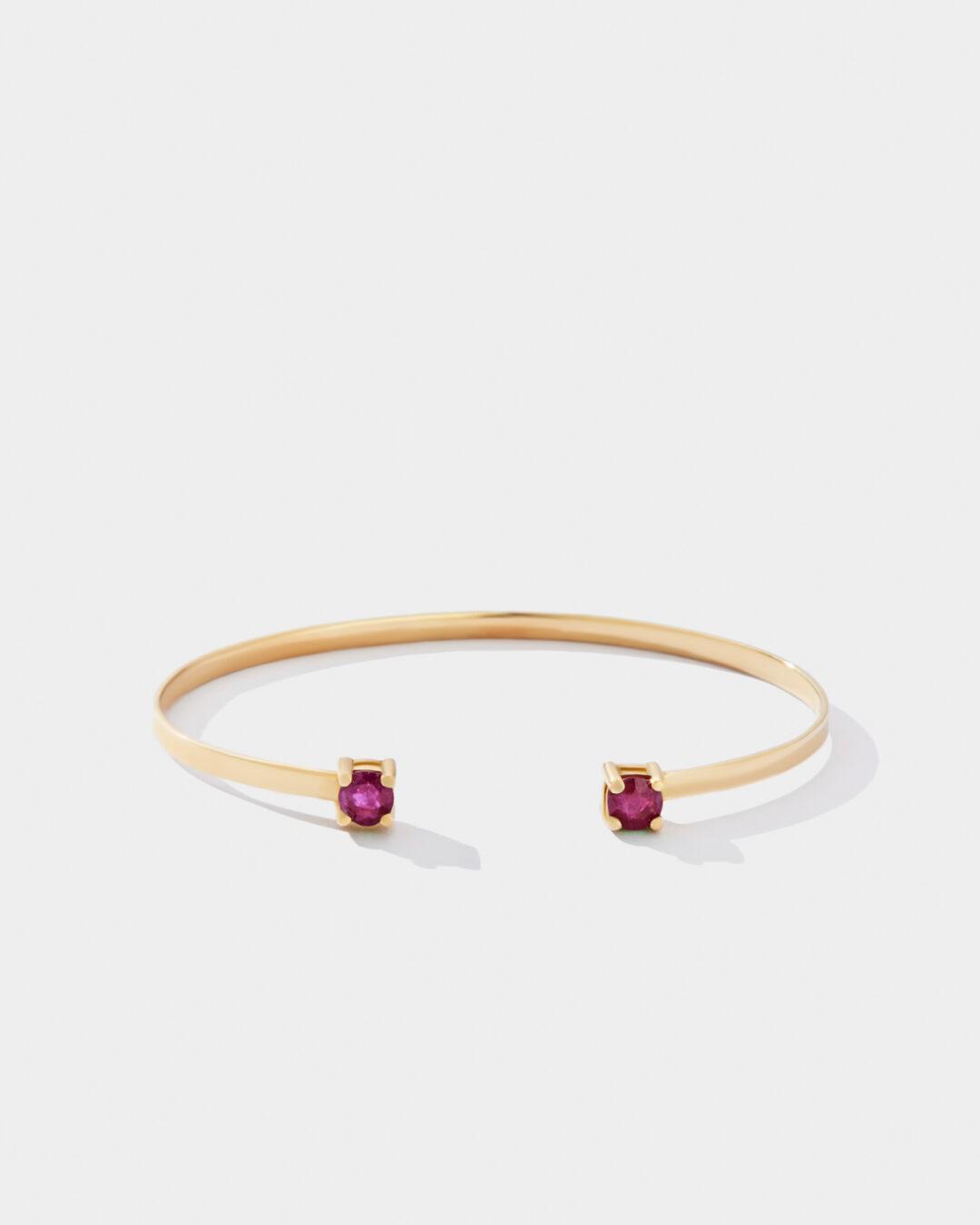 Twin Ruby Bangle