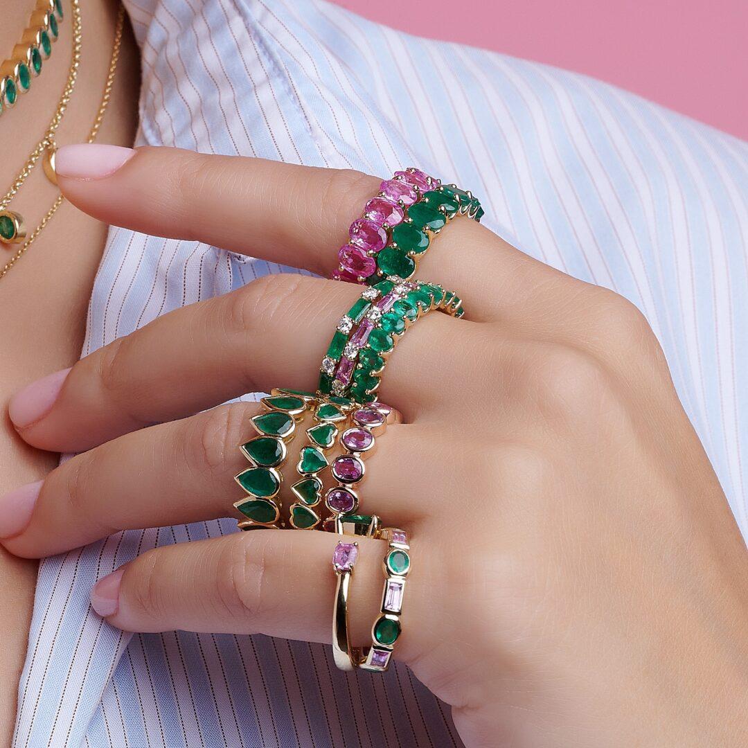 Emerald Eternity Ring - Image 2