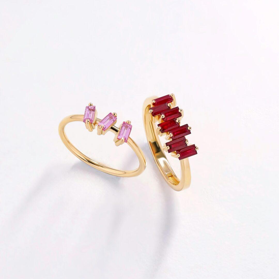 ⁦Pink Trinity Ring⁩ - الصورة ⁦2⁩