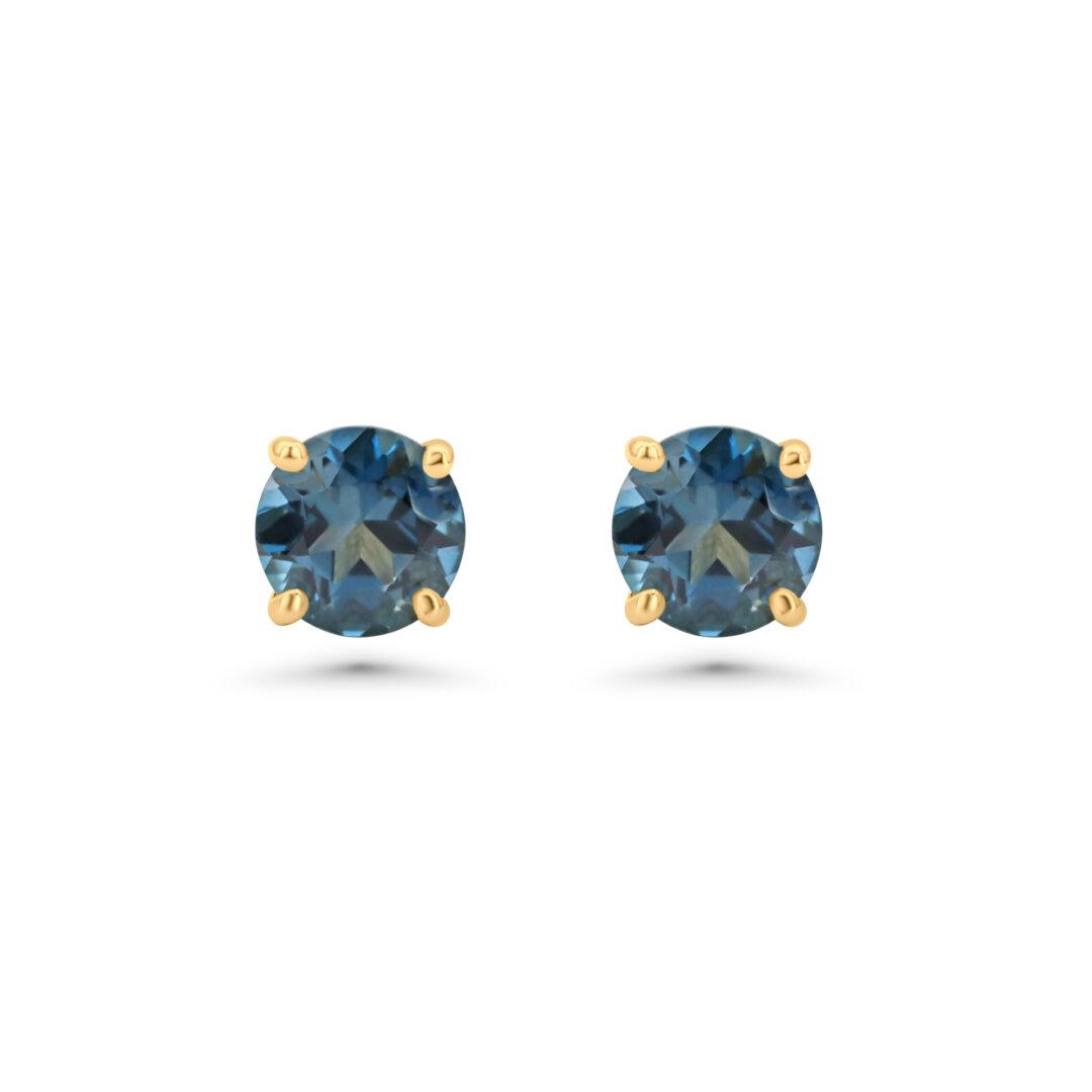 London Blue Topaz Stud Earrings