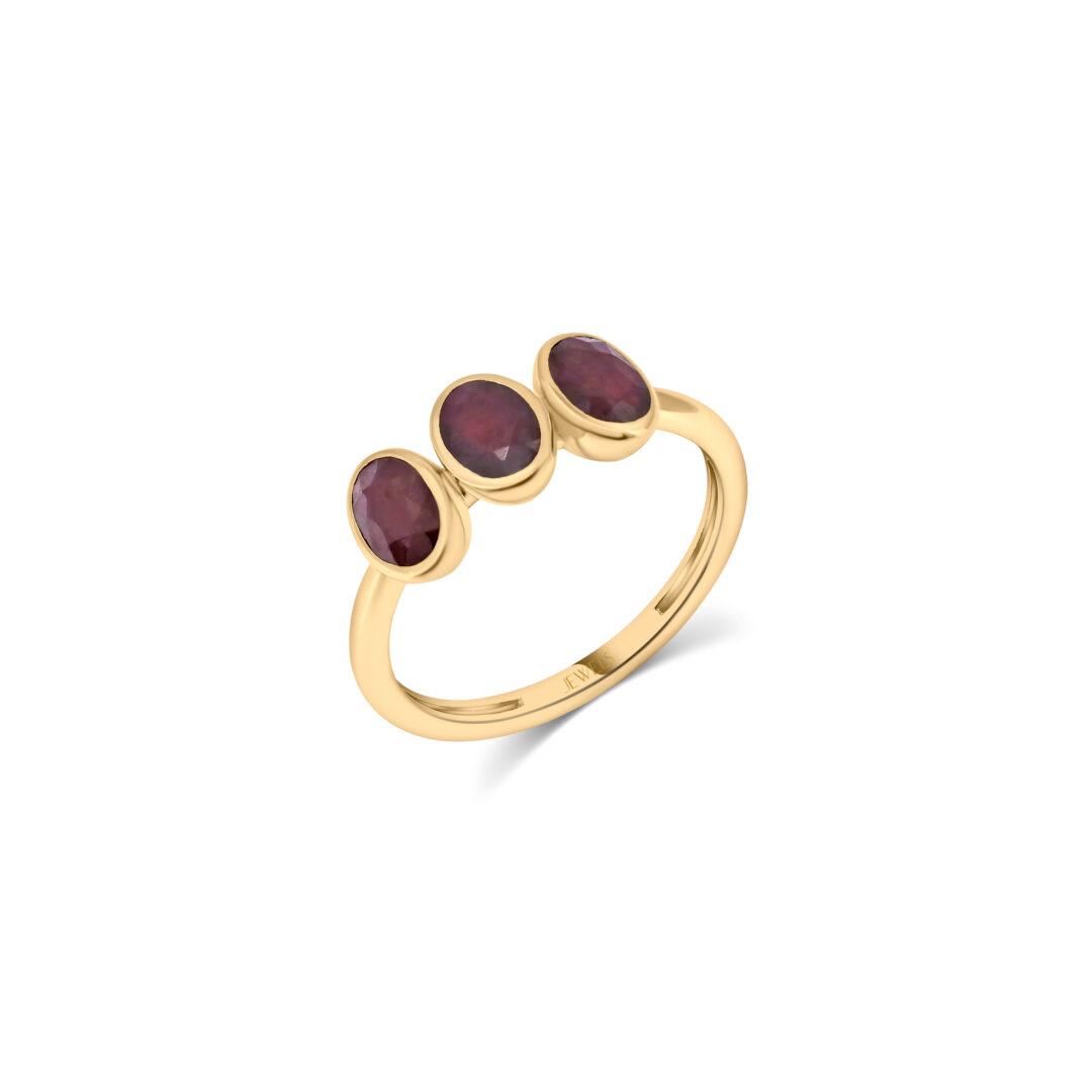Crimson Oval Ruby Charm