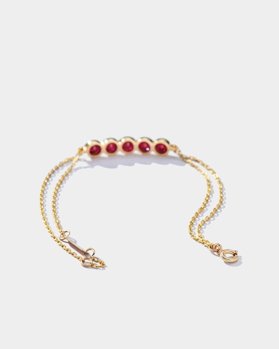 LEO BRACELET (5 RED RUBY) - Image 2