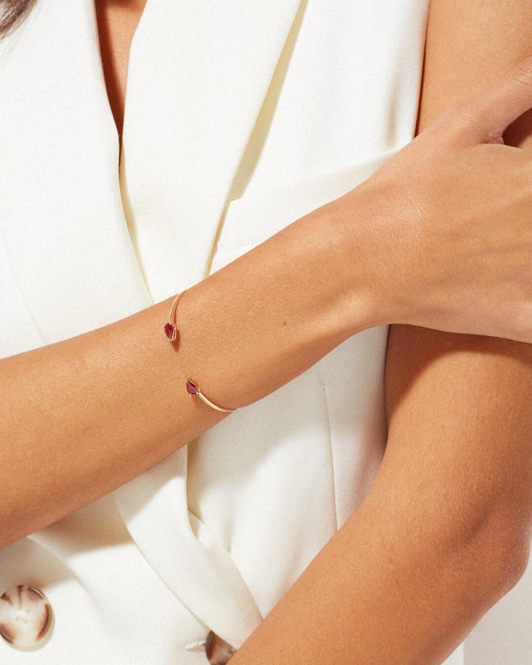 Ruby Pear Bracelet - Image 3