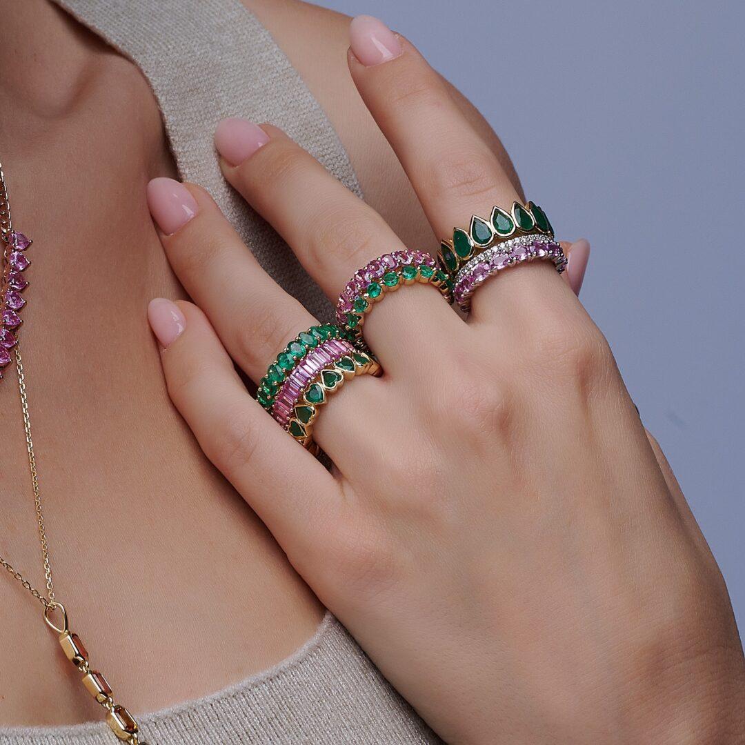 Emerald Eternity Ring - Image 3