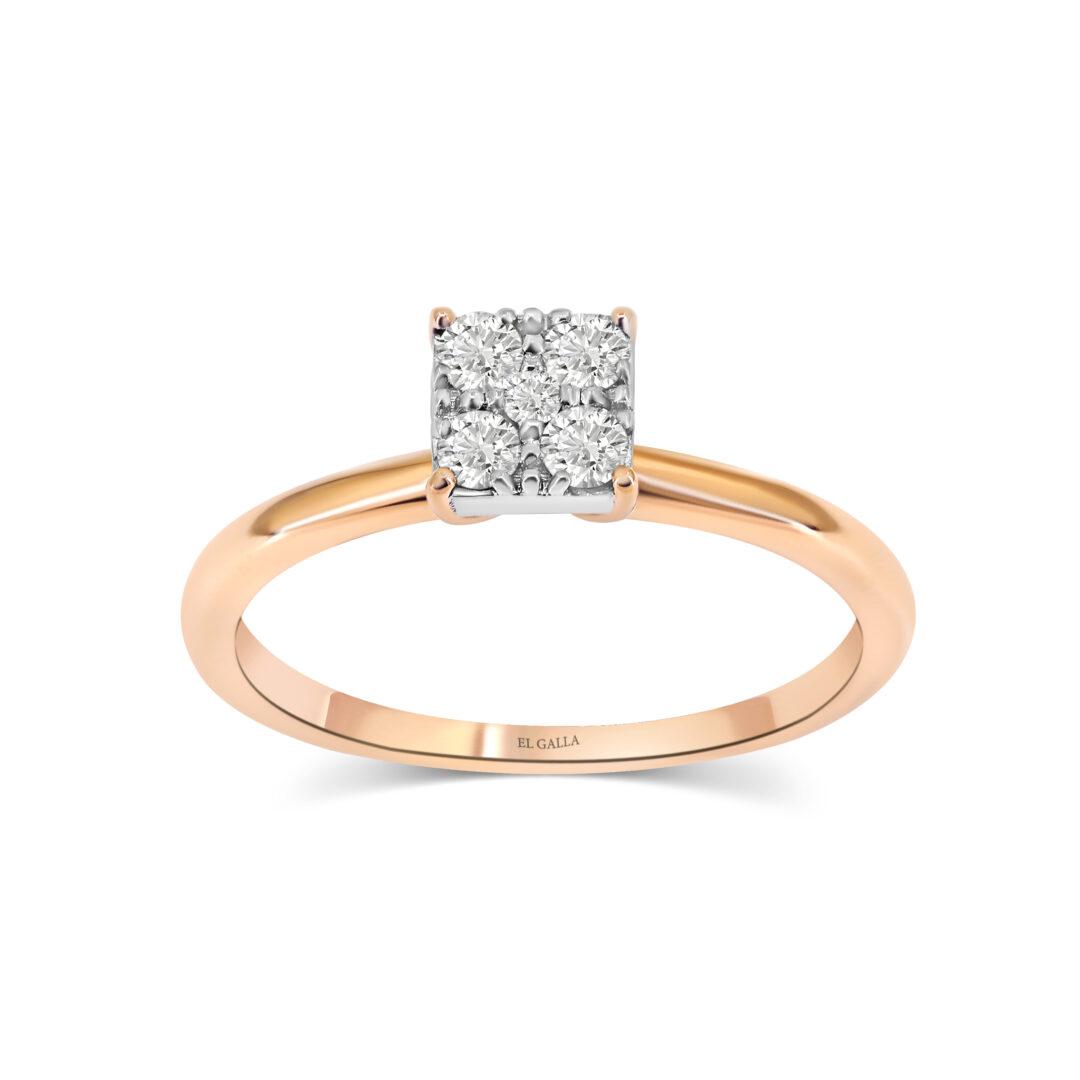 Diamond Quartet Ring
