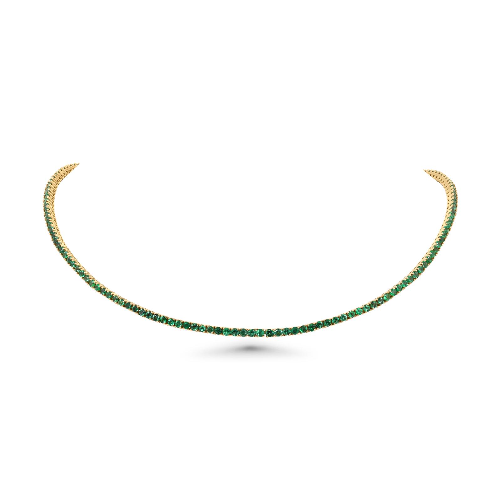Emerald Whisper Tennis choker