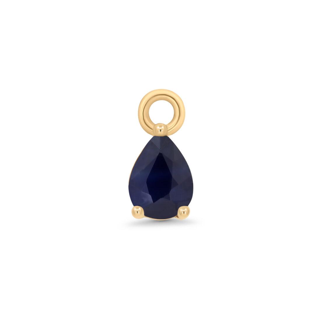 Saphhire Drop Charm