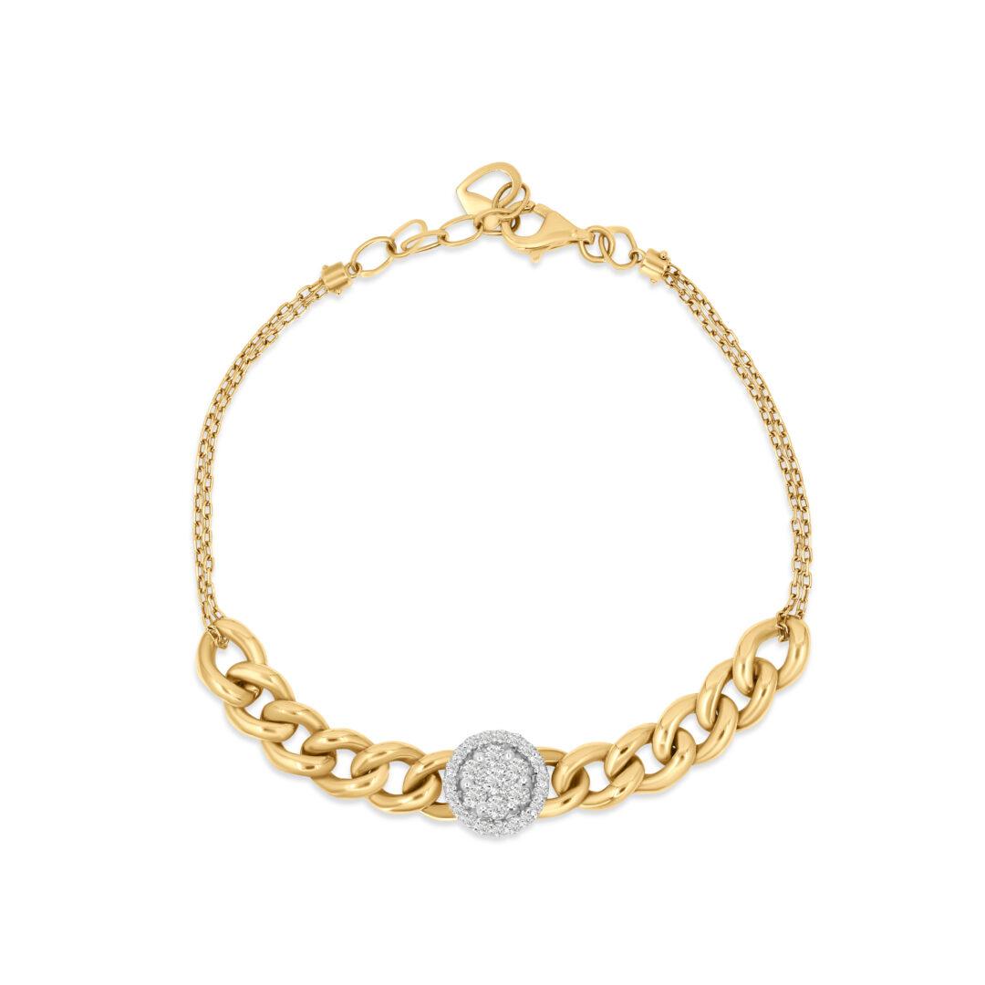 Circular Diamond Gourmet Bracelet