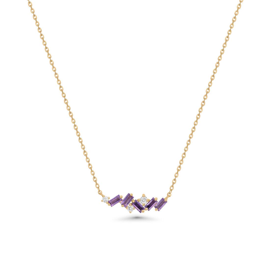 Violet Spark Necklace