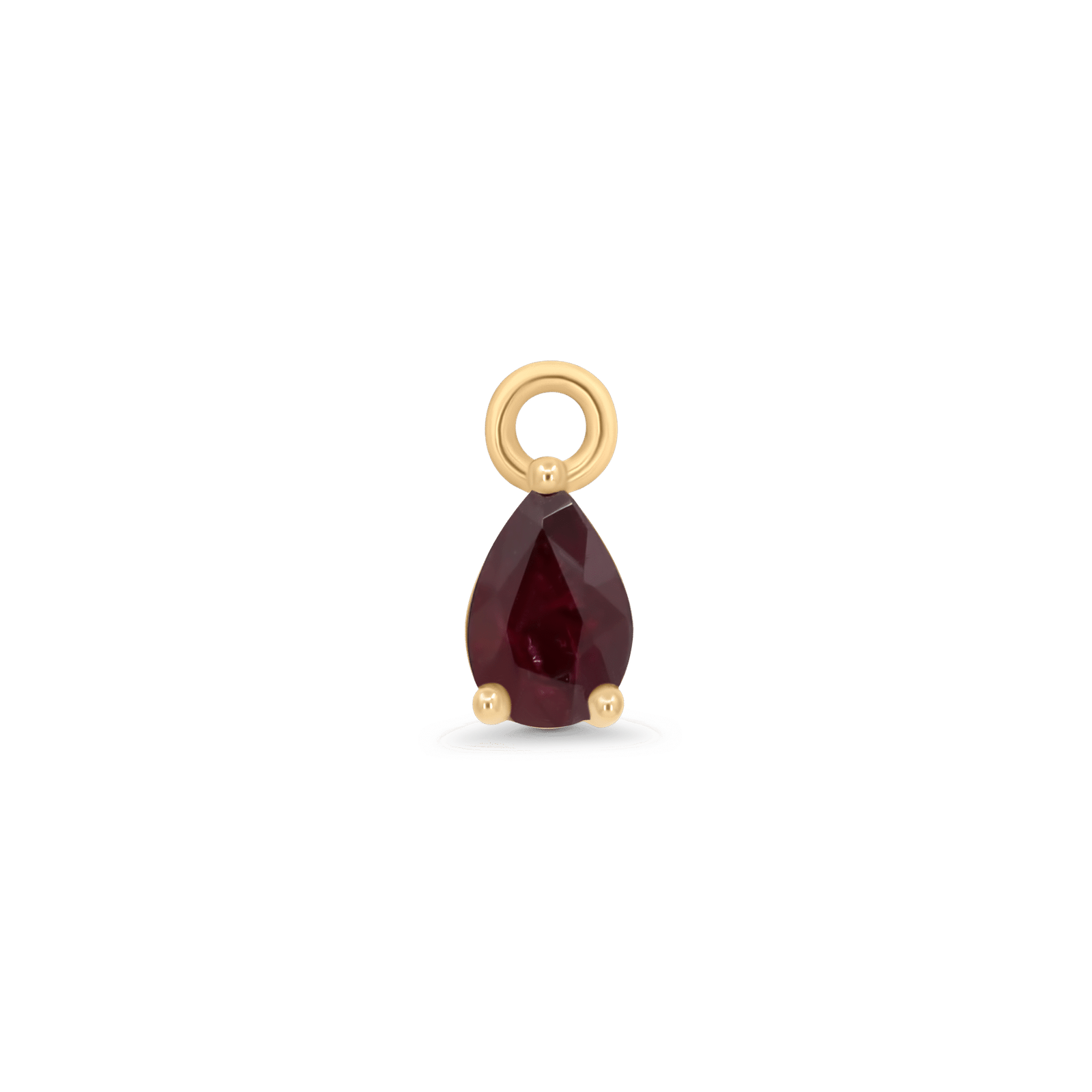 Ruby Drop Charm