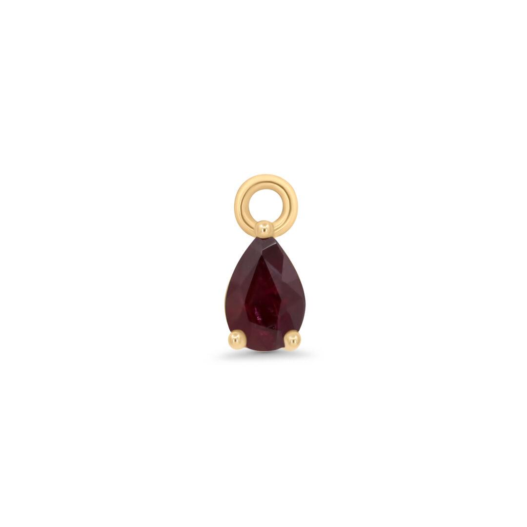 Ruby Drop Charm
