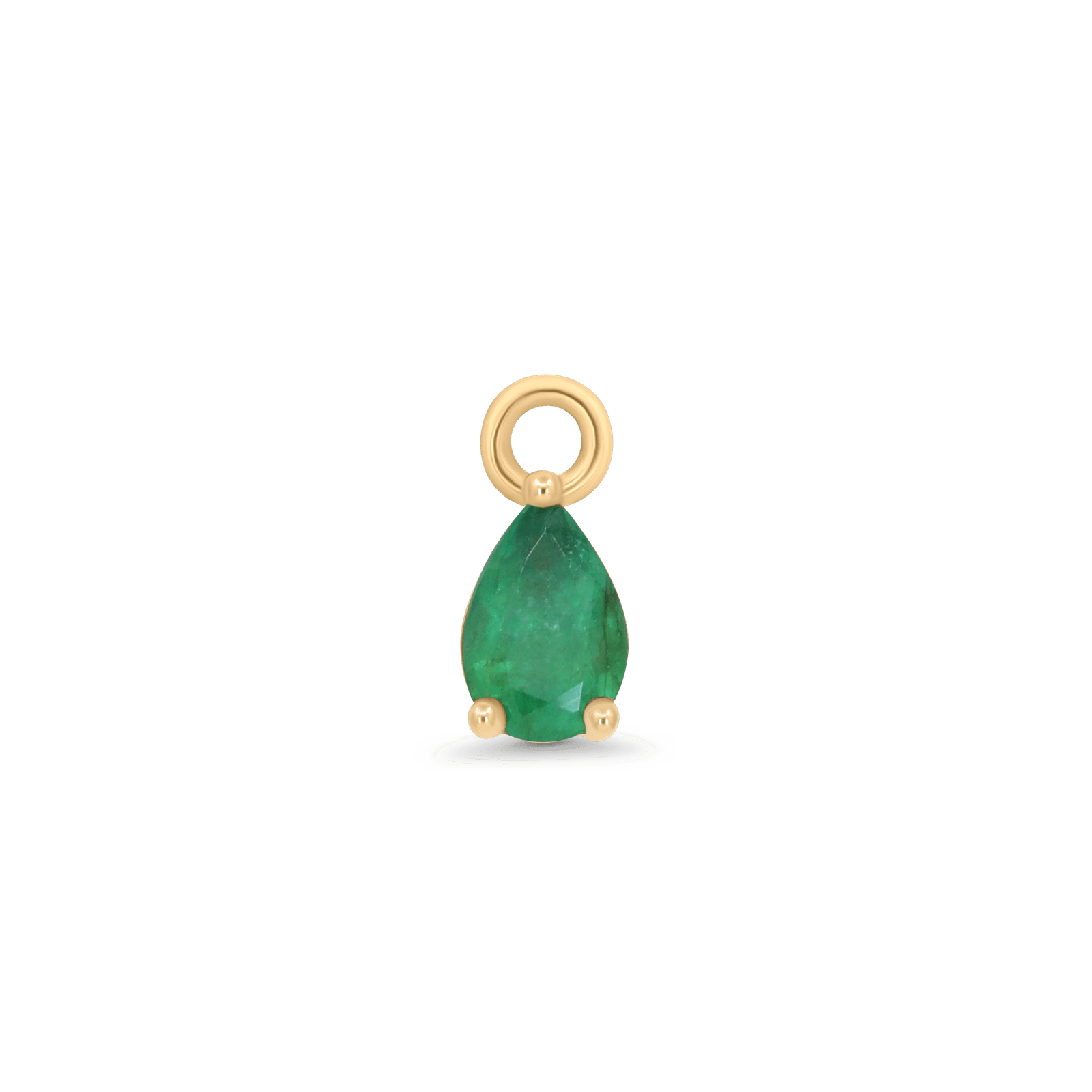 Emerald Drop Charm