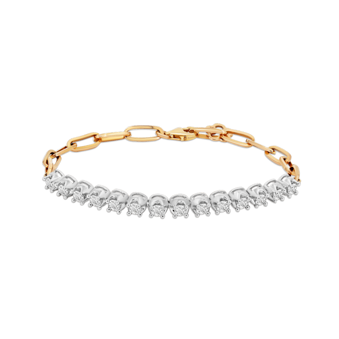 Rosaline Rose Gold Diamond Bracelet