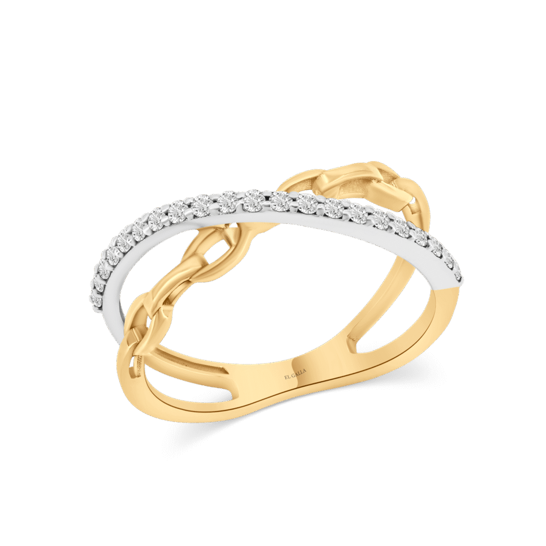 Two-Tone Cross Chain Ring