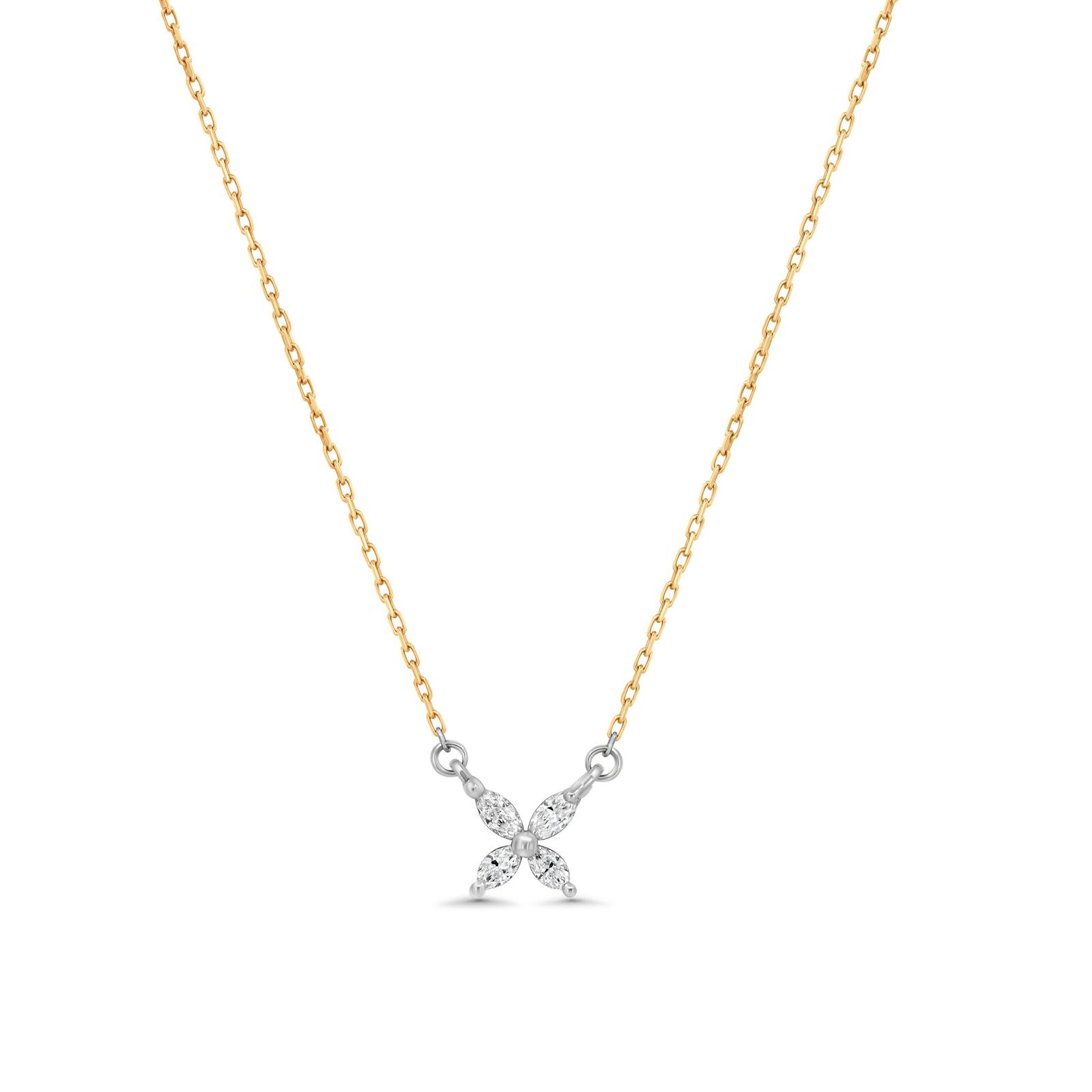 Shimmering Petals Diamond Necklace
