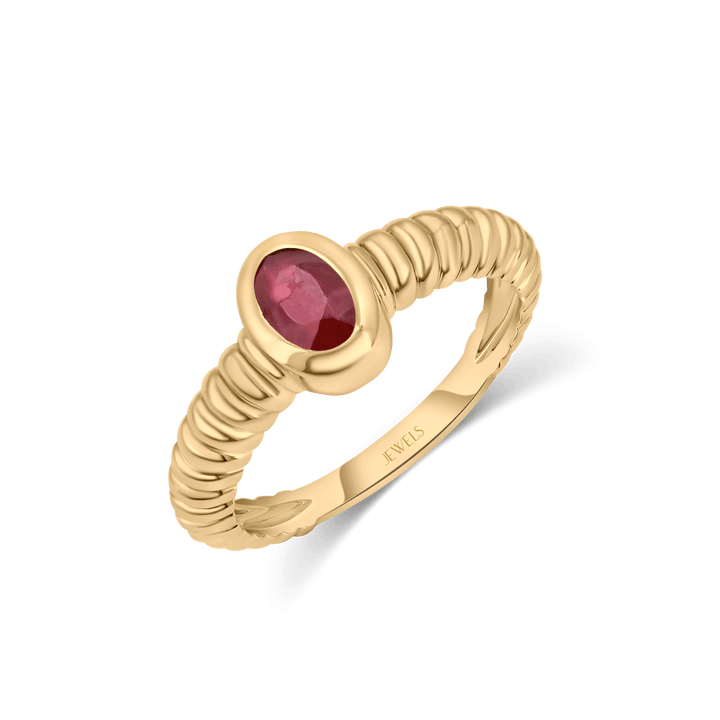 Crimson Heartbeat Ring