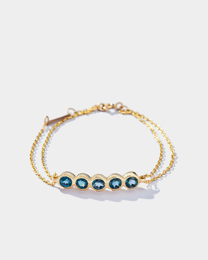 LEO BRACELET (5 BLUE TOPAZ)