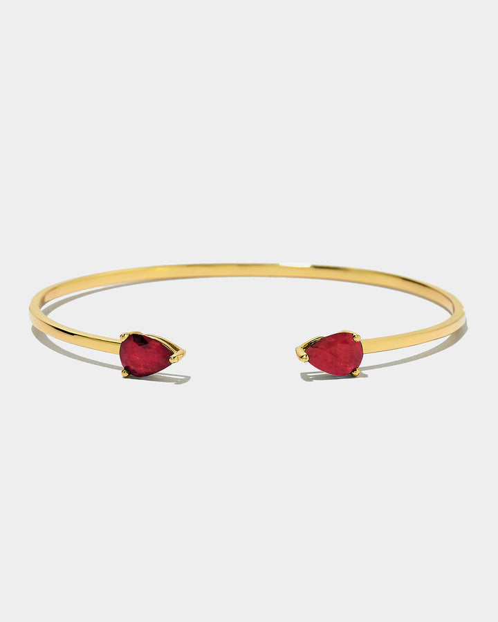 Ruby Pear Bracelet