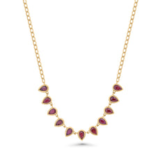 Ruby Rainfall Necklace