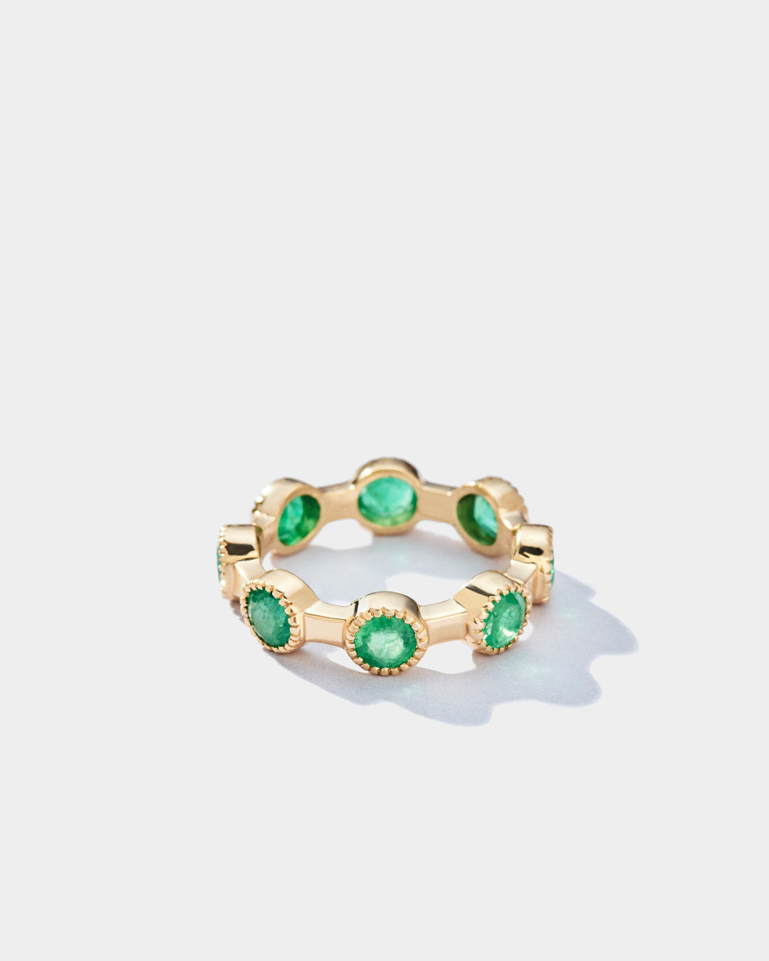 Infinity green Emerald Rings