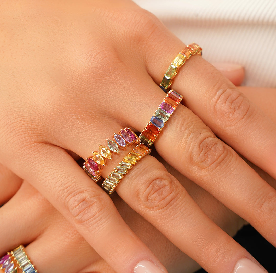 Opulent Baguette Ring