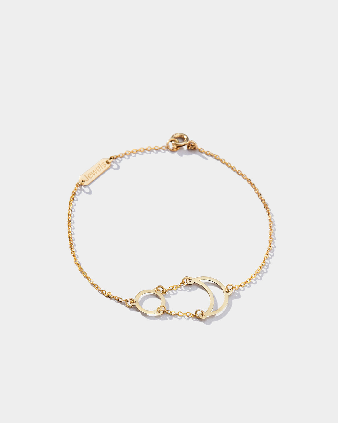 EMPTY CRESCENT & CIRCLE BRACELET