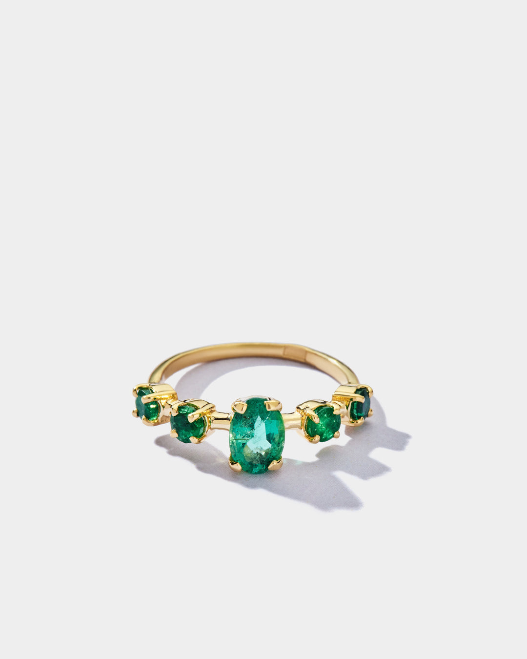 CROWN RING GREEN EMERALD