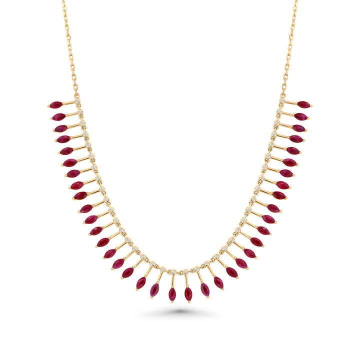 Scarlet Drizzle Necklace