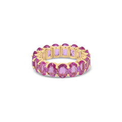 Pink Sapphire Eternity Ring