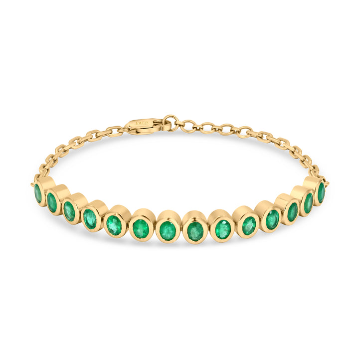 Jade Jewels Bracelet (Emerald, 18K Gold)