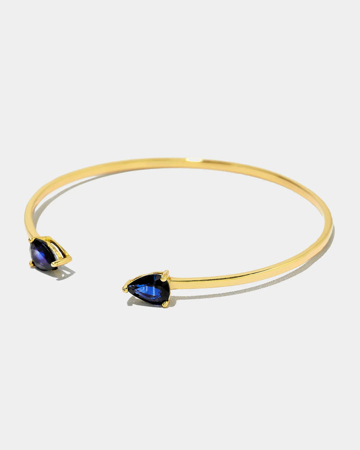 SAPPHIRE PEAR BANGLE